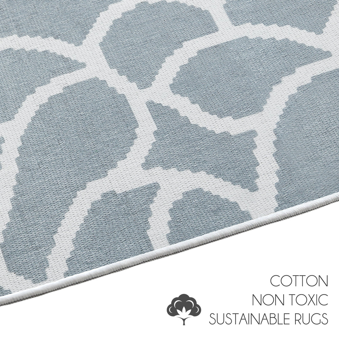 Sussexhome Stone Collection 2 x 3 Foot Heavy Duty Low Pile  Landing Rug Runner