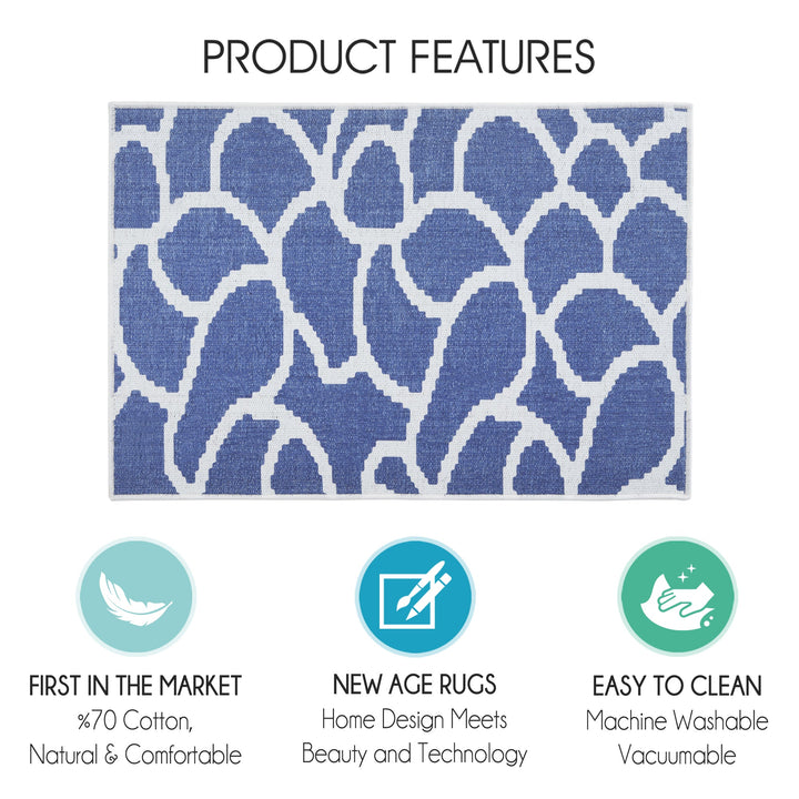 Sussexhome Stone Collection 2 x 3 Foot Heavy Duty Low Pile  Landing Rug Runner