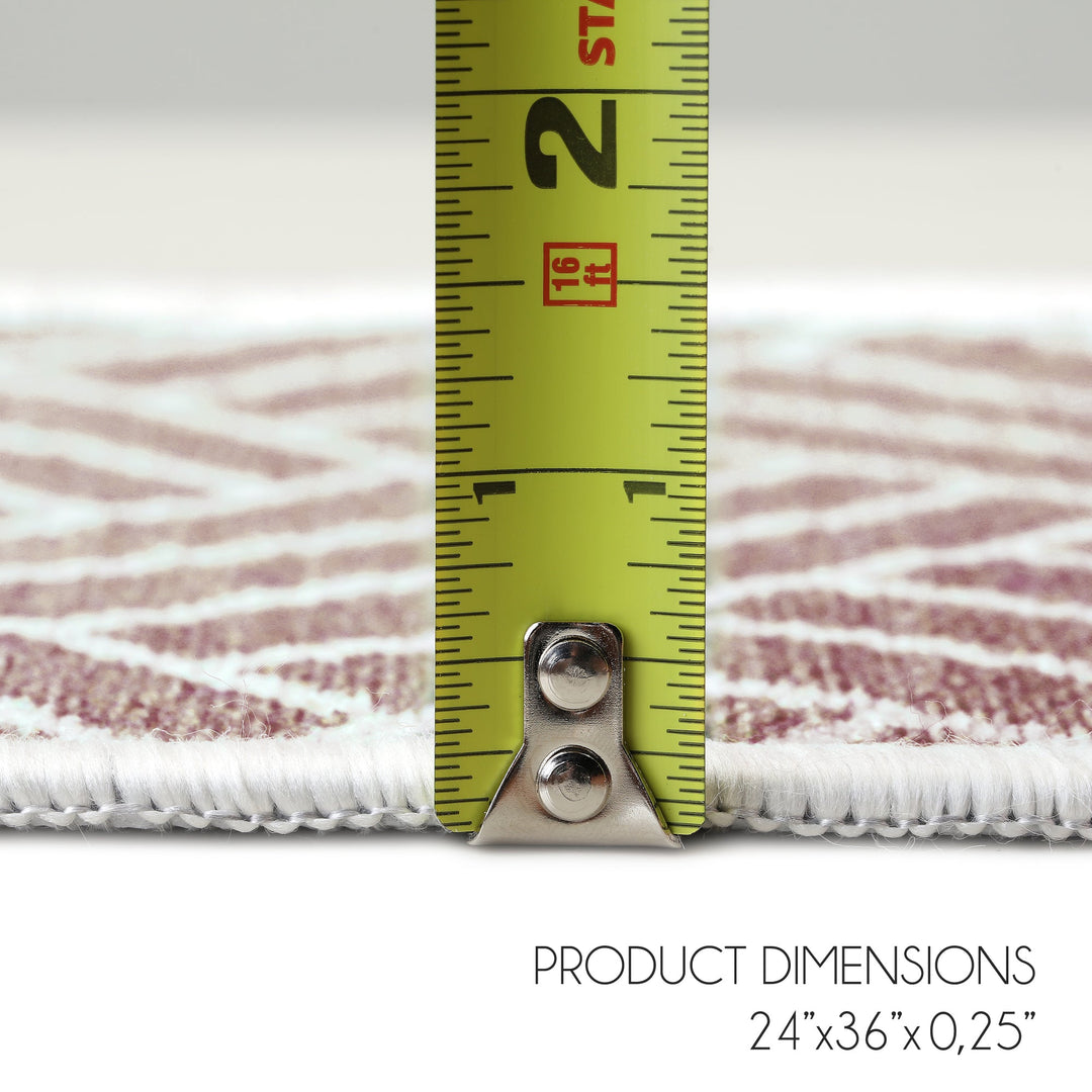 Sussexhome Hudson Collection 2 x 3 Foot Heavy Duty Low Pile  Landing Rug Runner