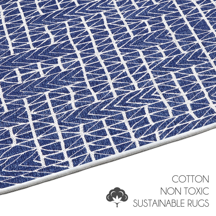 Sussexhome Hudson Collection 2 x 3 Foot Heavy Duty Low Pile  Landing Rug Runner