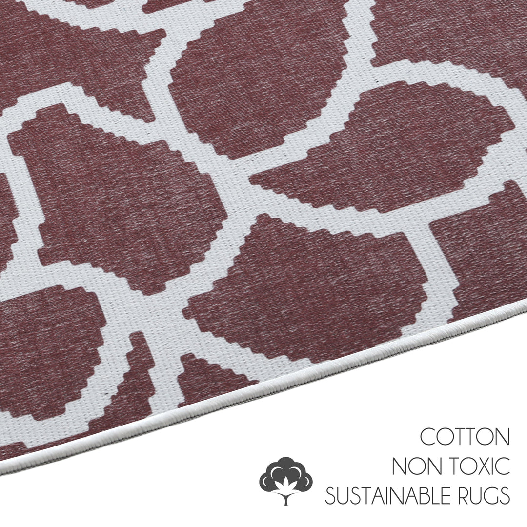 Sussexhome Stone Collection 2 x 3 Foot Heavy Duty Low Pile  Landing Rug Runner