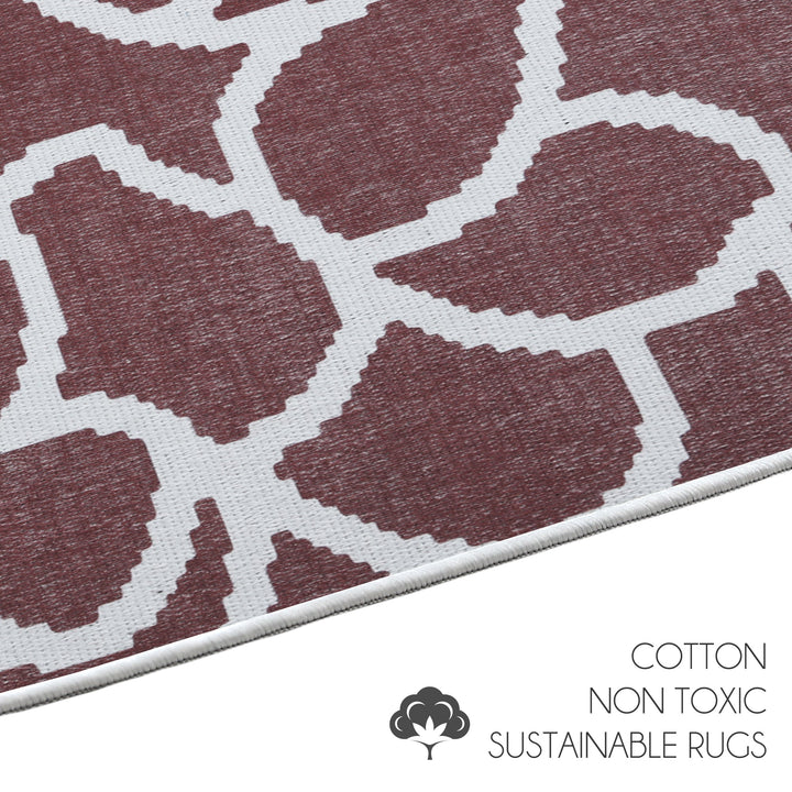 Sussexhome Stone Collection 2 x 3 Foot Heavy Duty Low Pile  Landing Rug Runner