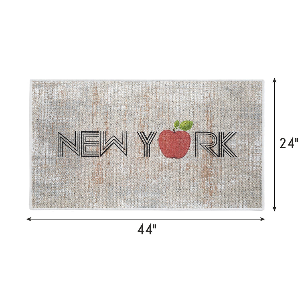 New York Design Multipurpose Floor Mat | 24"x44" | Multicolor