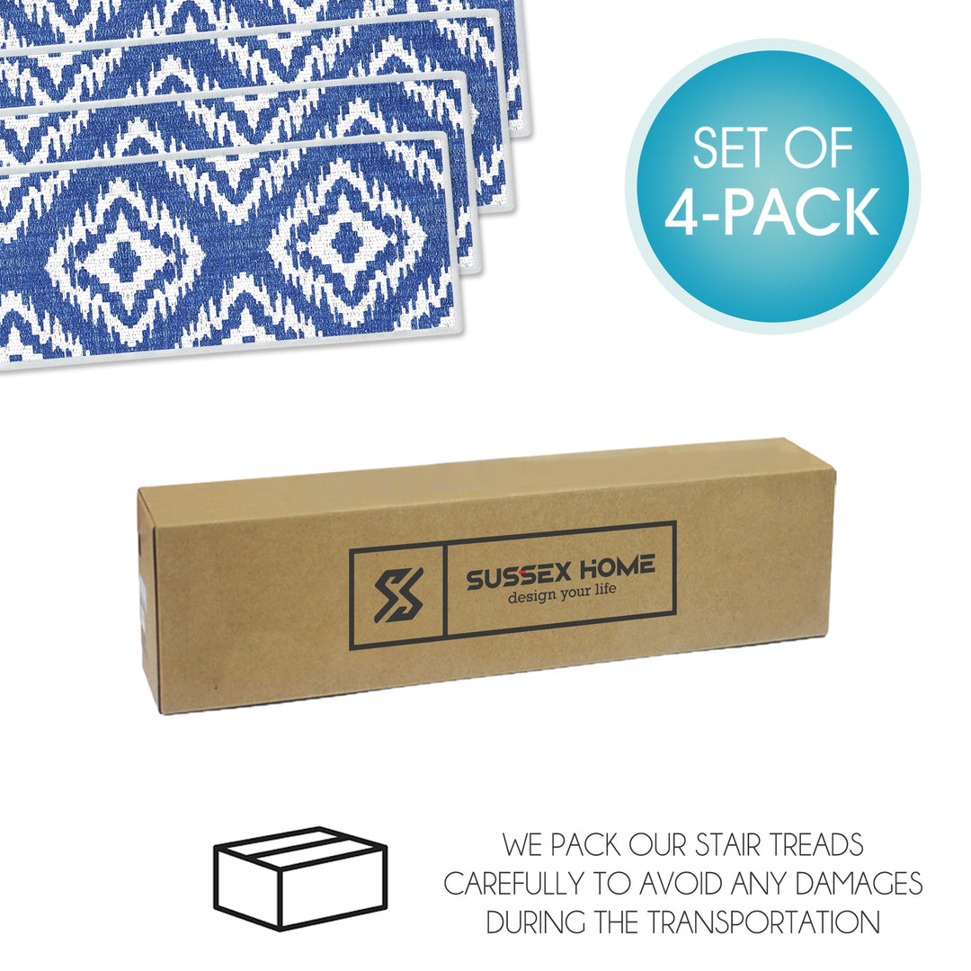 New Age Tetra One Color Design 9" X 28" Stair Treads