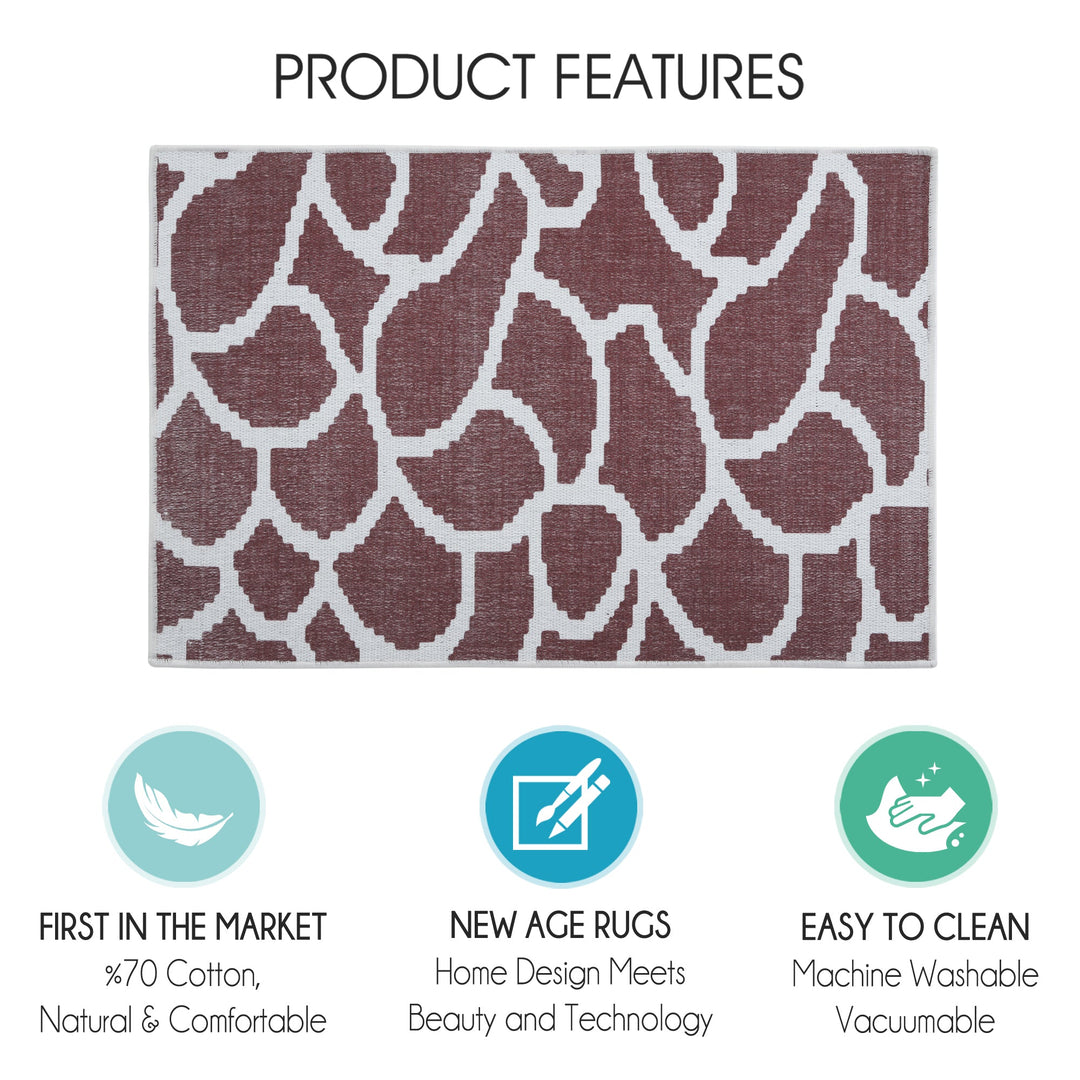 Sussexhome Stone Collection 2 x 3 Foot Heavy Duty Low Pile  Landing Rug Runner