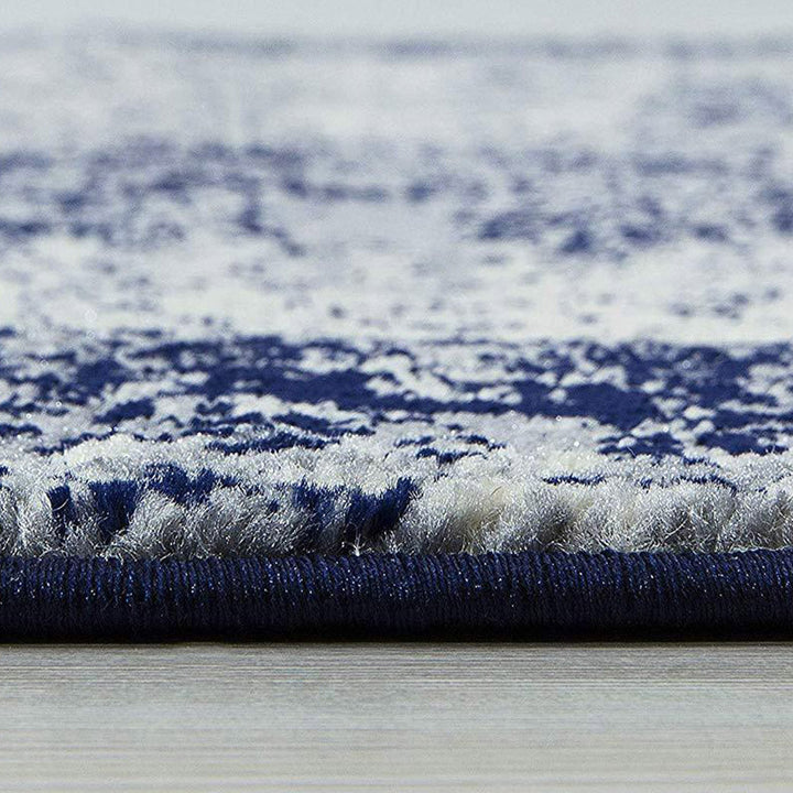 Homeward Collection Non-Skid Area Rug | 5X7 Ft. | Navy - Beige