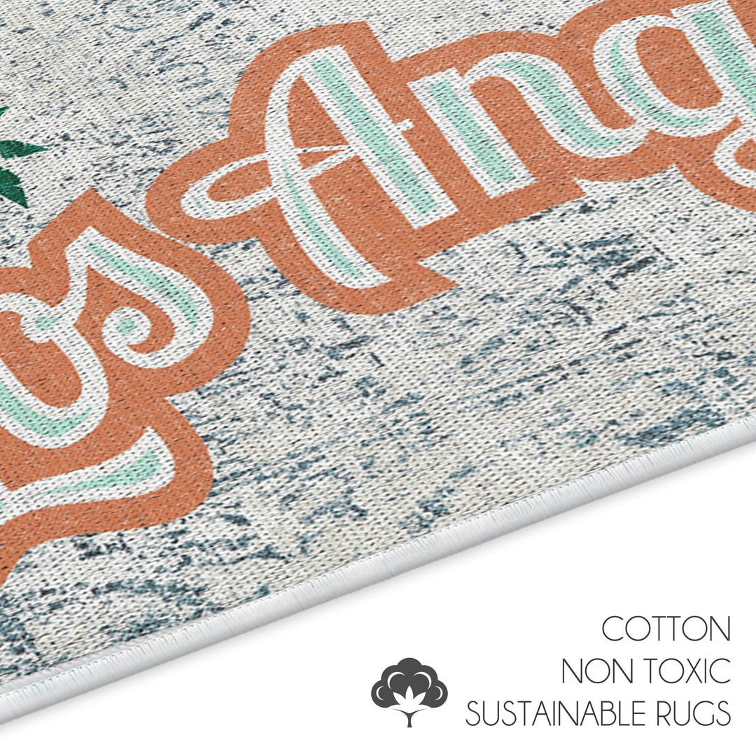 Los Angeles Design Multipurpose Floor Mat | 24"x44" | Multicolor