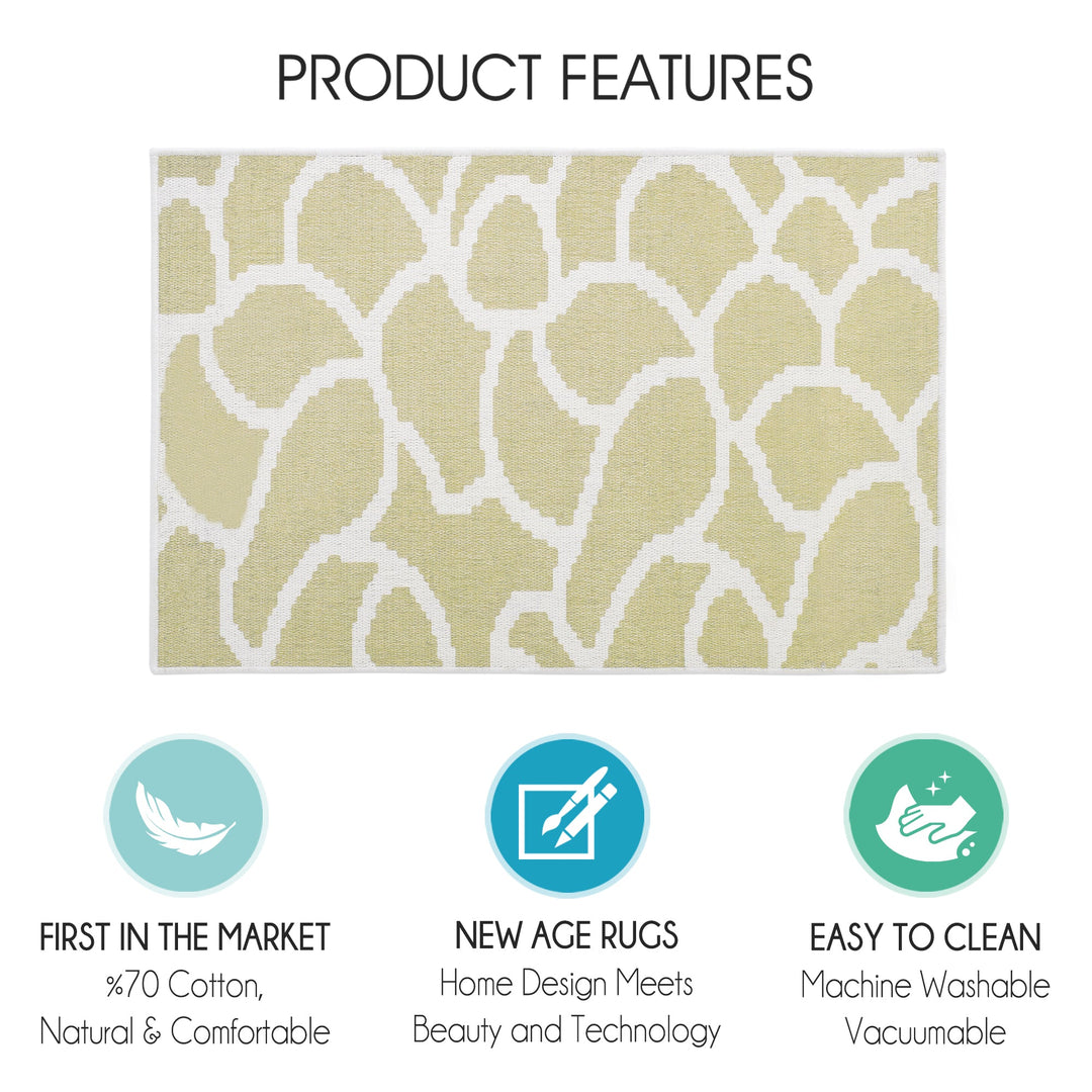 Sussexhome Stone Collection 2 x 3 Foot Heavy Duty Low Pile  Landing Rug Runner