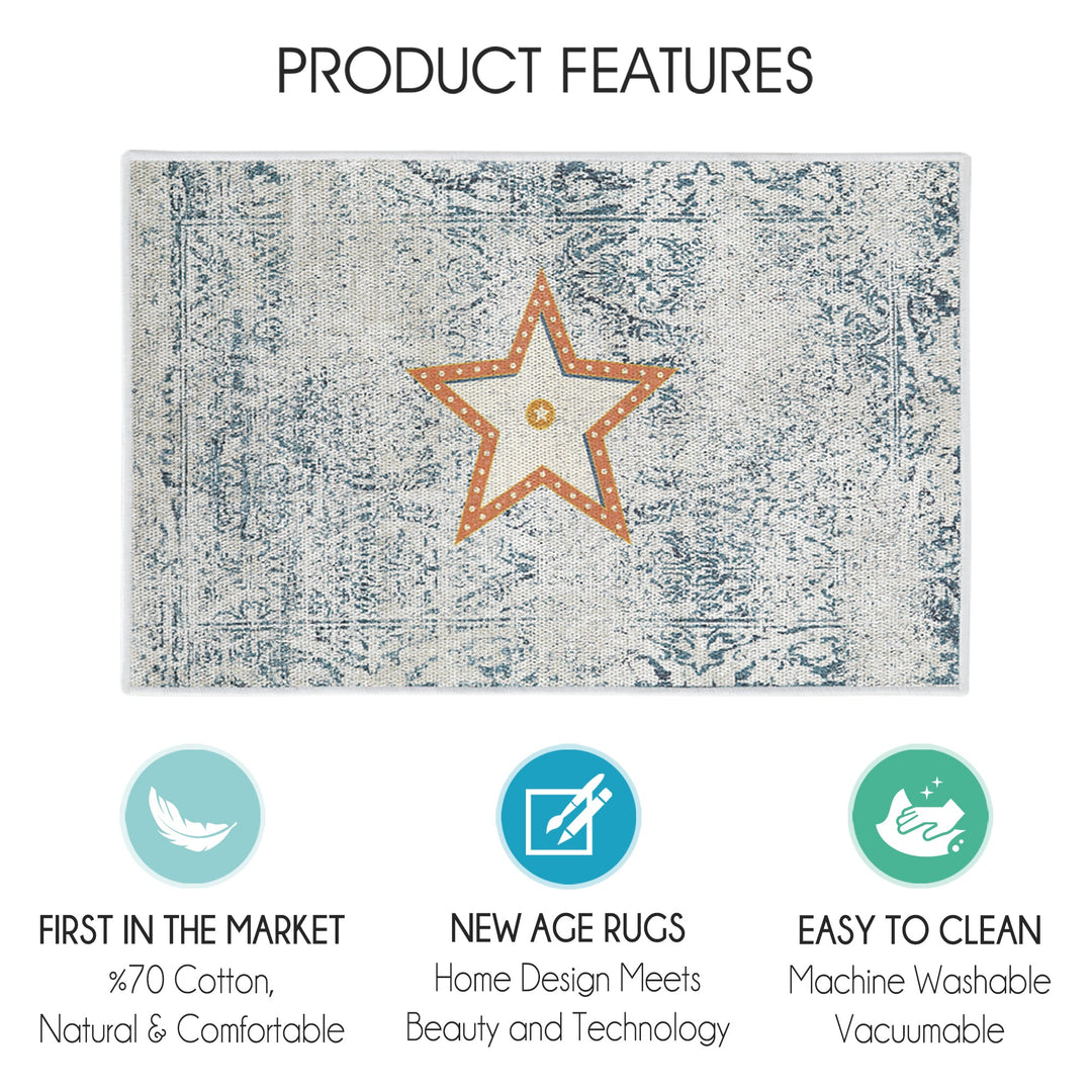 Los Angeles  Design Multipurpose Floor Mat | 20"x31" | Multicolor