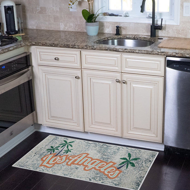 Los Angeles Design Multipurpose Floor Mat | 24"x44" | Multicolor