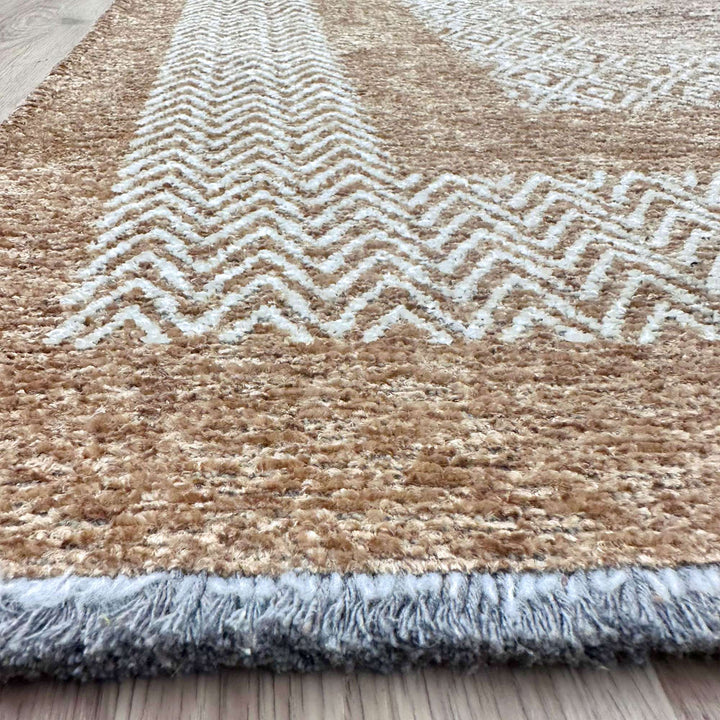 Alfa Rich Amber Gold Washable Area Rugs for Living Room Bedroom Kitchen Dining Cotton Rug