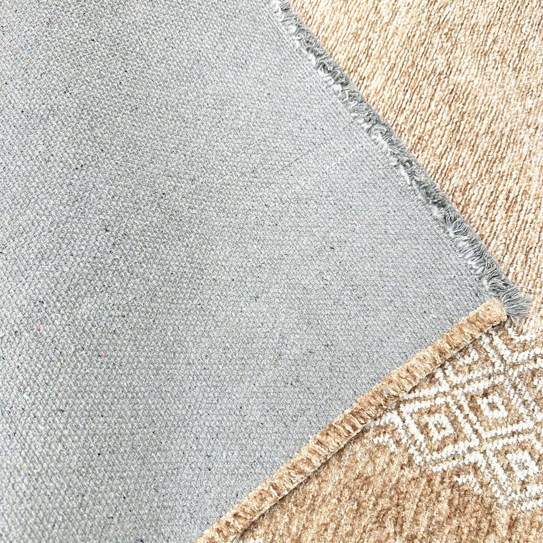 Alfa Rich Amber Gold Washable Area Rugs for Living Room Bedroom Kitchen Dining Cotton Rug