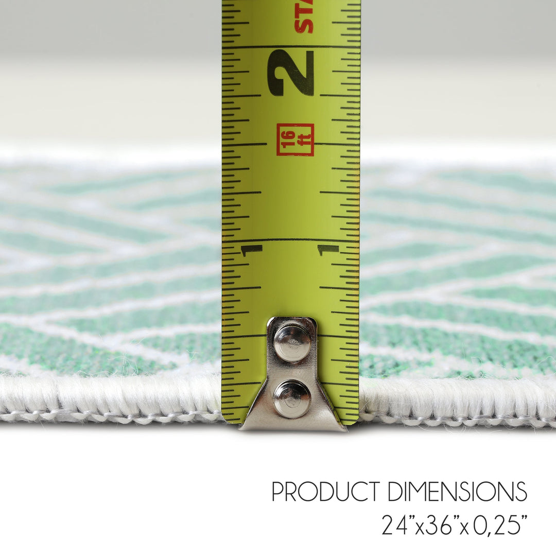 Sussexhome Stone Collection 2 x 3 Foot Heavy Duty Low Pile  Landing Rug Runner