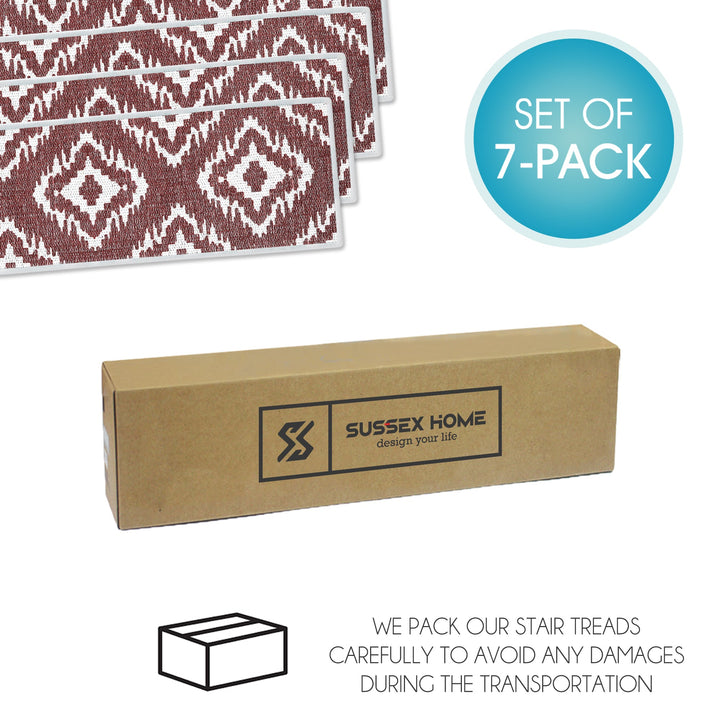 New Age Tetra One Color Design 9" X 28" Stair Treads