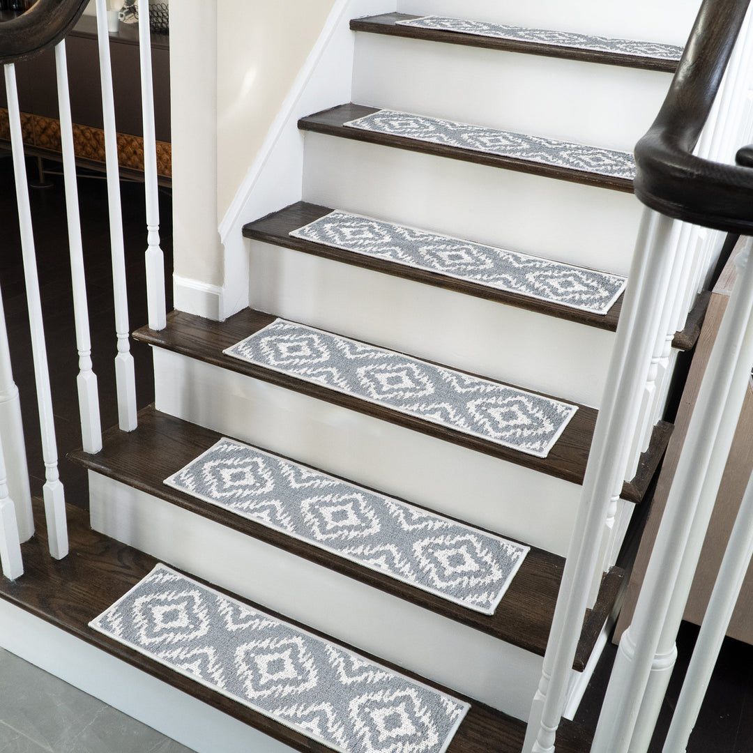 New Age Tetra One Color Design 9" X 28" Stair Treads