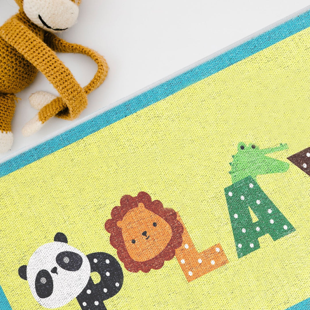 Low Pile- Non-Slip- Educational Kids Rug for Playroom |Playroom Pattern |20 x 59 Inches