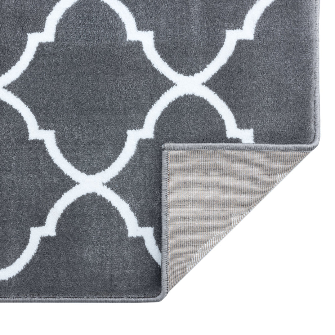 Sussexhome Beatrice Perfect Soft Area Rugs | Trellisville - Gray/White