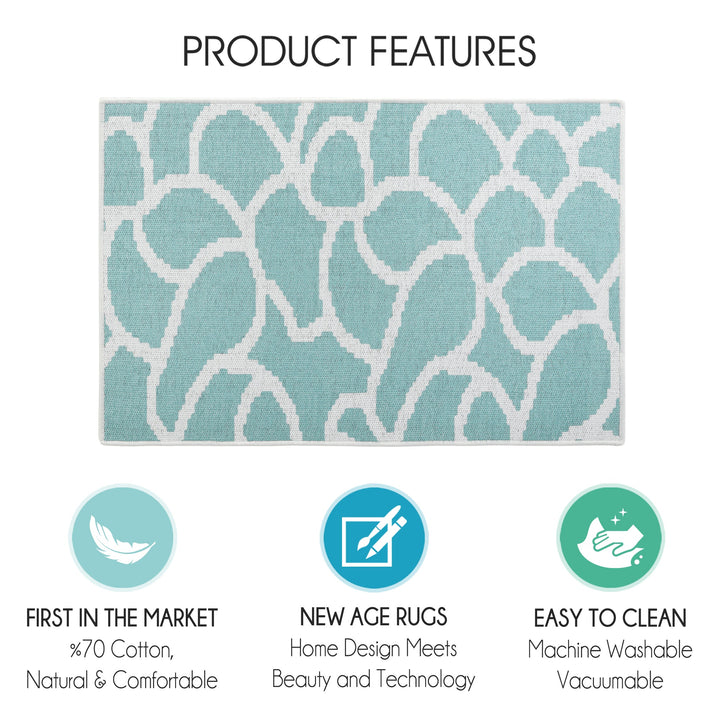 Sussexhome Stone Collection 2 x 3 Foot Heavy Duty Low Pile  Landing Rug Runner