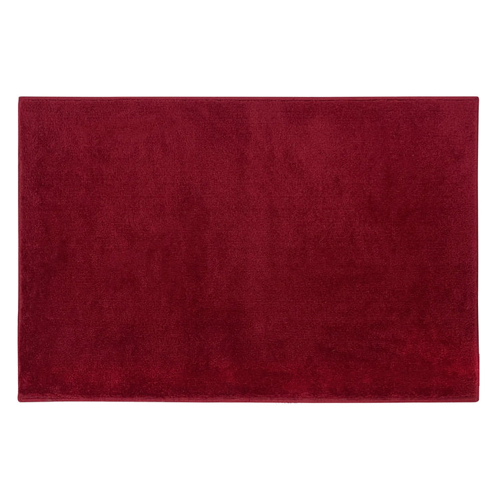 Sussex Home, Landing Rug, Slip Resistant Indoor Carpets Includes Adhesive Tape  2' x 3'-Solid Collection |Red