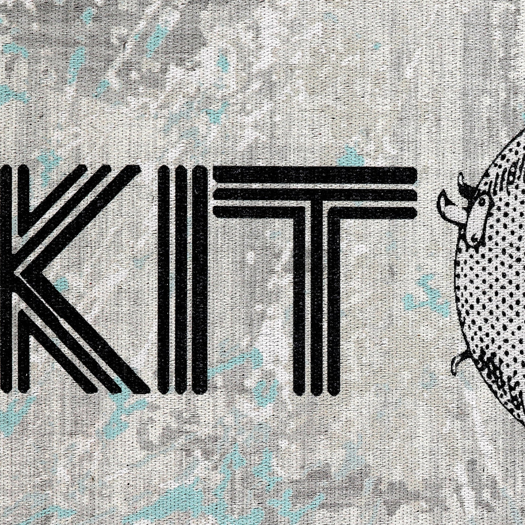 SussexHome Non Skid Washable Kitchen Runner Rug 20" x 59" | Gray&Black&Blue