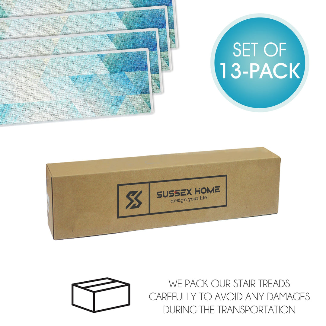 New Age Sea Design 9" X 28" Stair Treads