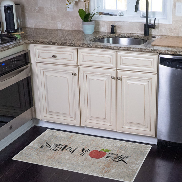 New York Design Multipurpose Floor Mat | 24"x44" | Multicolor
