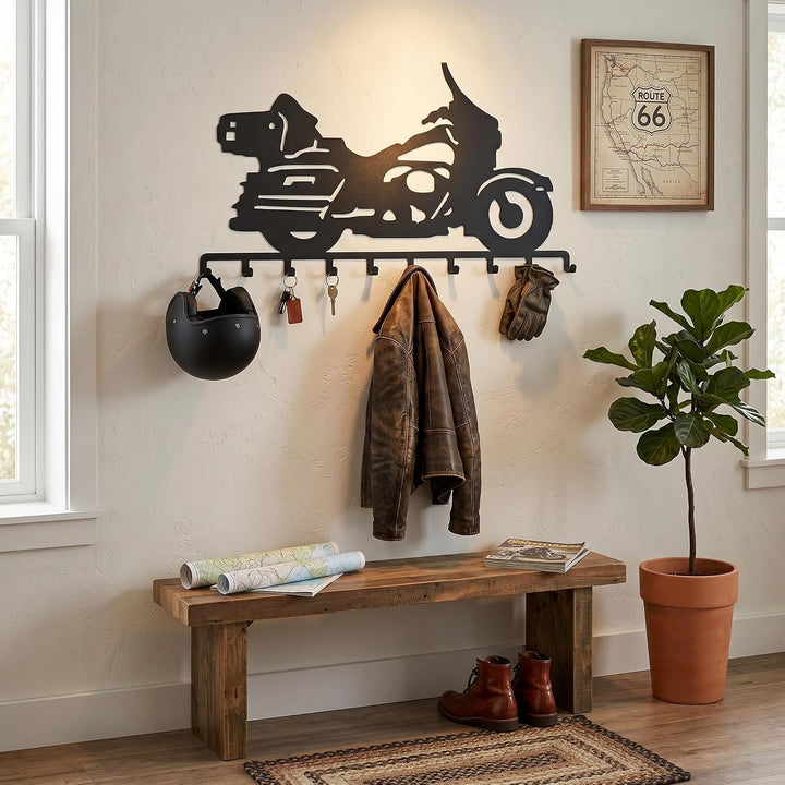 Porte-Manteau en Métal Pour Moto, Cintre Mural