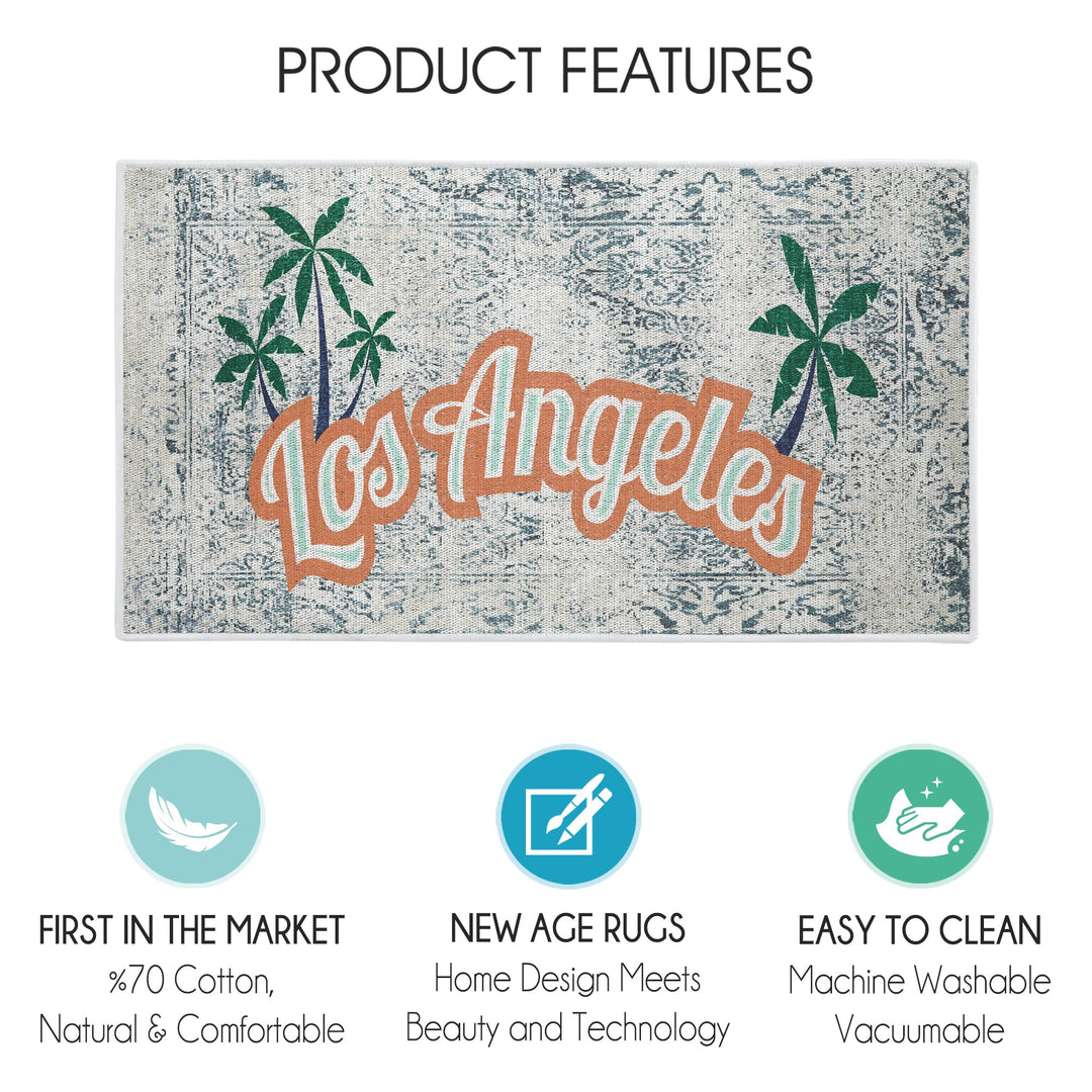 Los Angeles Design Multipurpose Floor Mat | 24"x44" | Multicolor