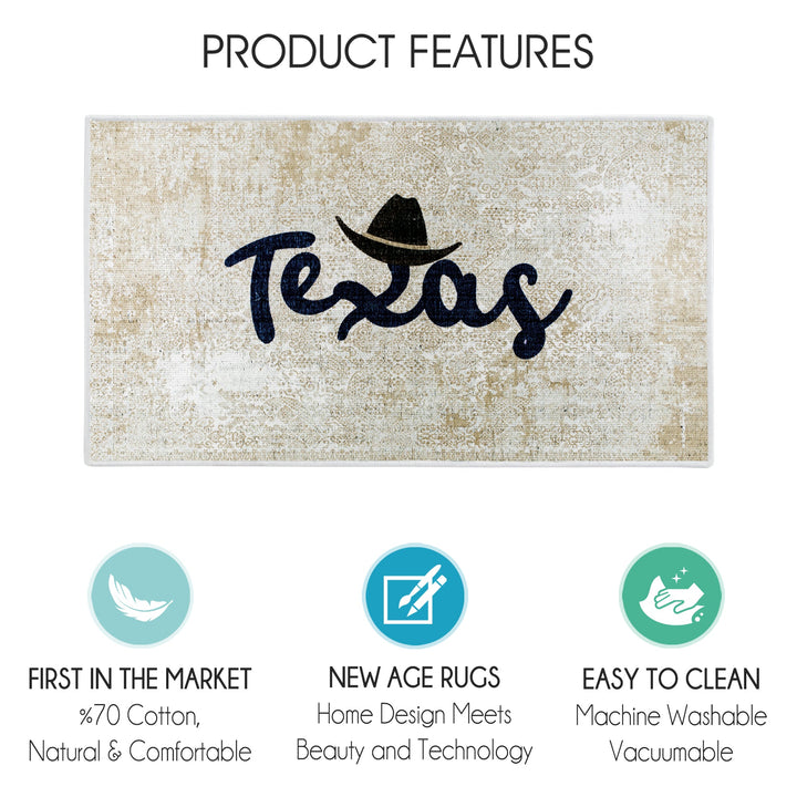 Texas Design Multipurpose Floor Mat | 24"x44" | Multicolor