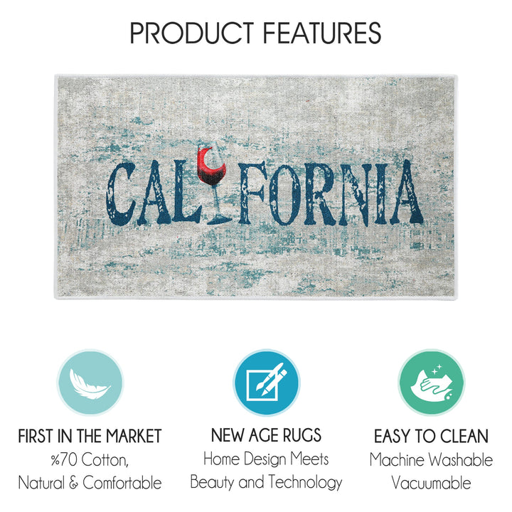 California Design Multipurpose Floor Mat | 24"x44" | Multicolor