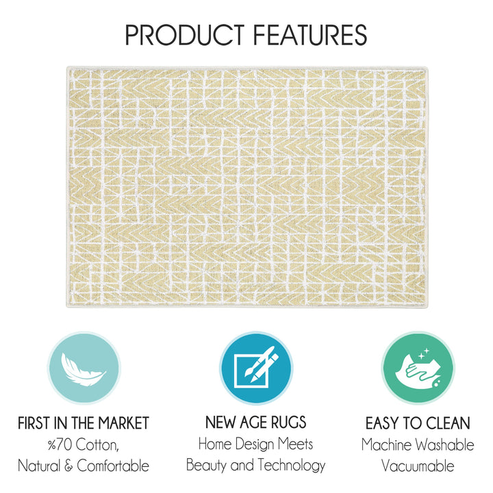 Sussexhome Hudson Collection 2 x 3 Foot Heavy Duty Low Pile  Landing Rug Runner