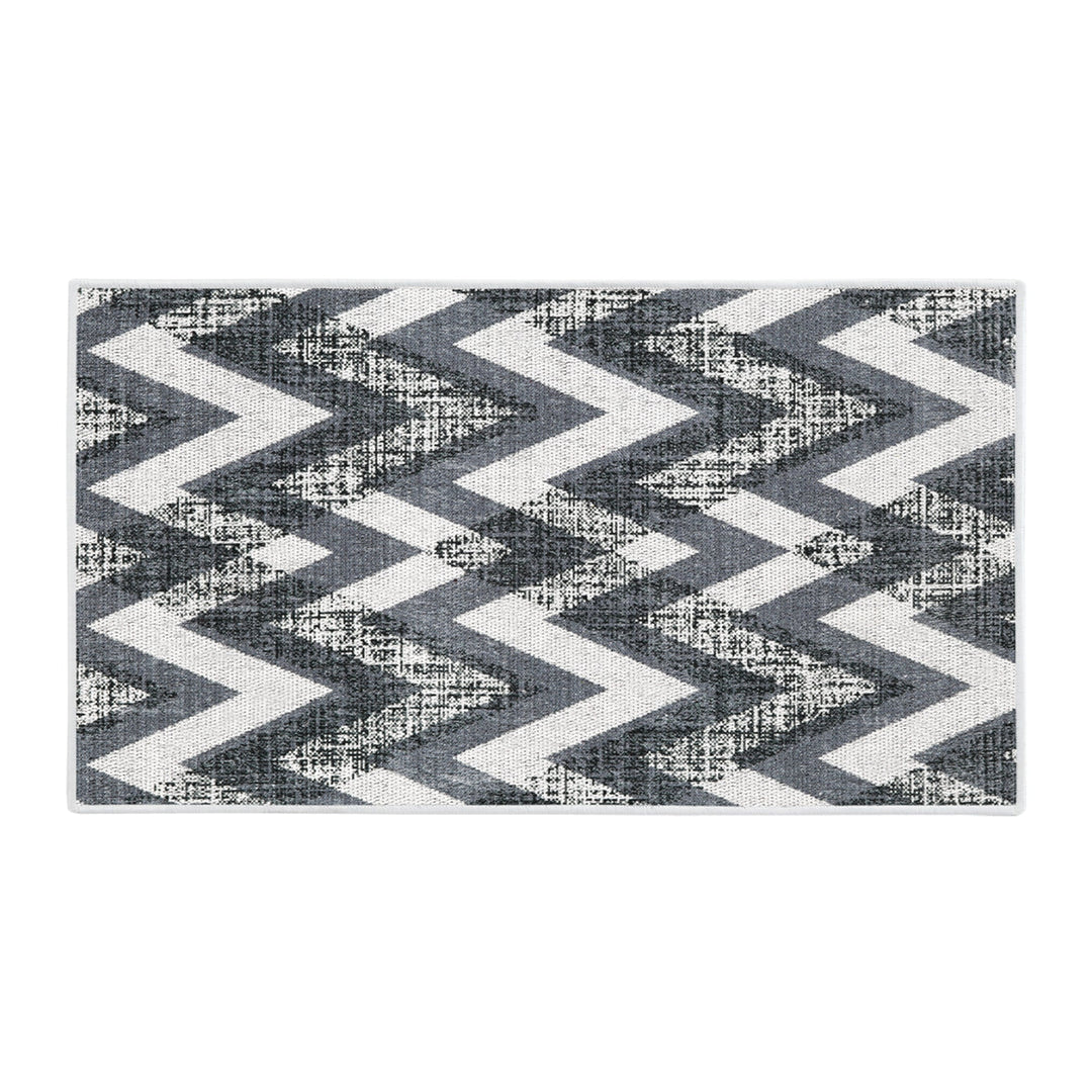 Chevron Design Multipurpose Floor Mat | 24"x44" | Gray