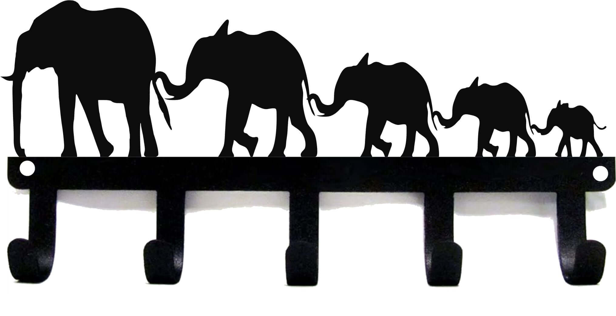 Elephants Key Holder, Metal Decorative Key Organizer | Coat & Hat Racks ...