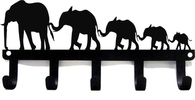 Llavero Elefantes, Organizador de Llaves Decorativo de Metal