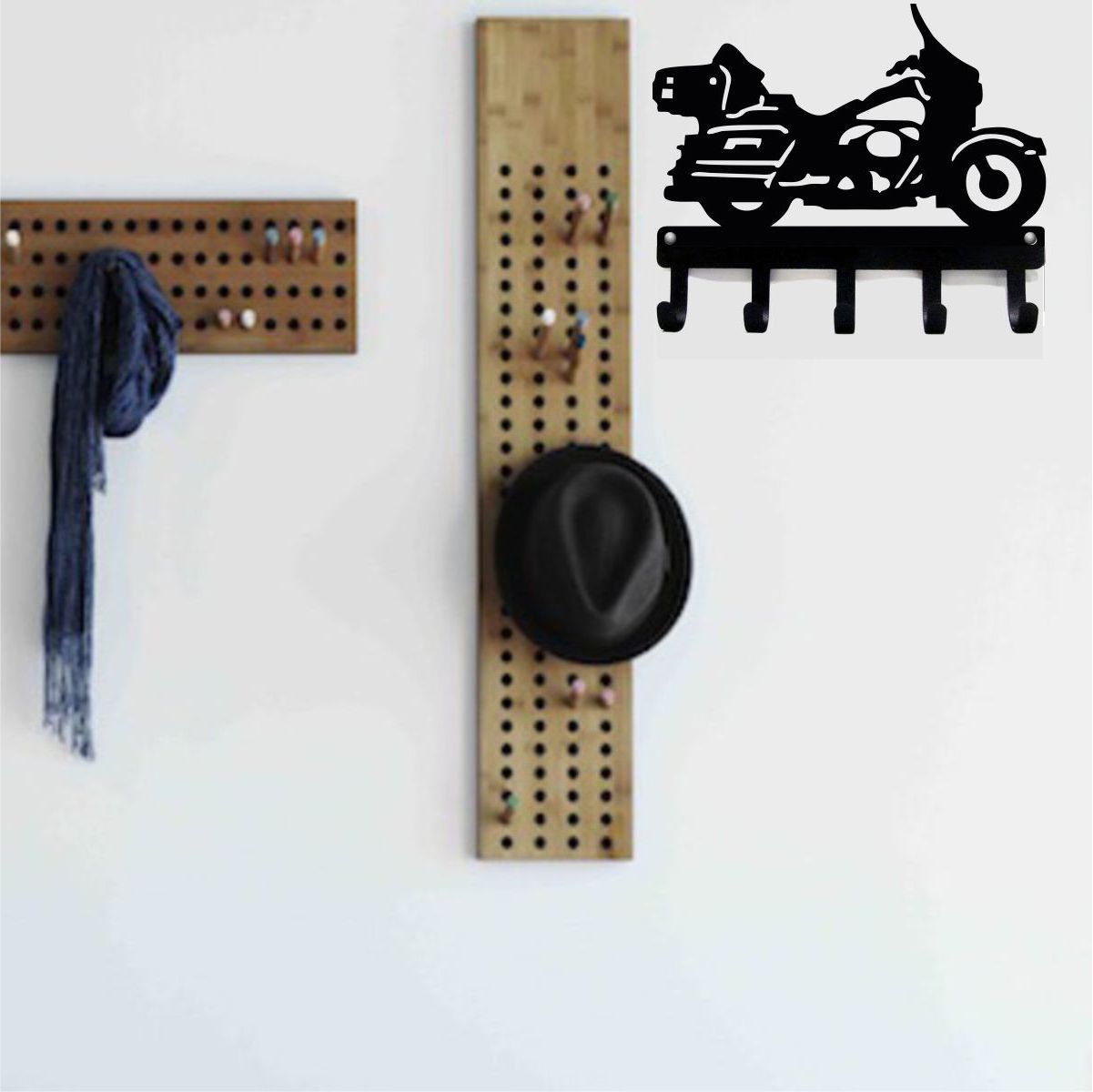 Motorcycle Key Holder, Metal Decorative Key Organizer