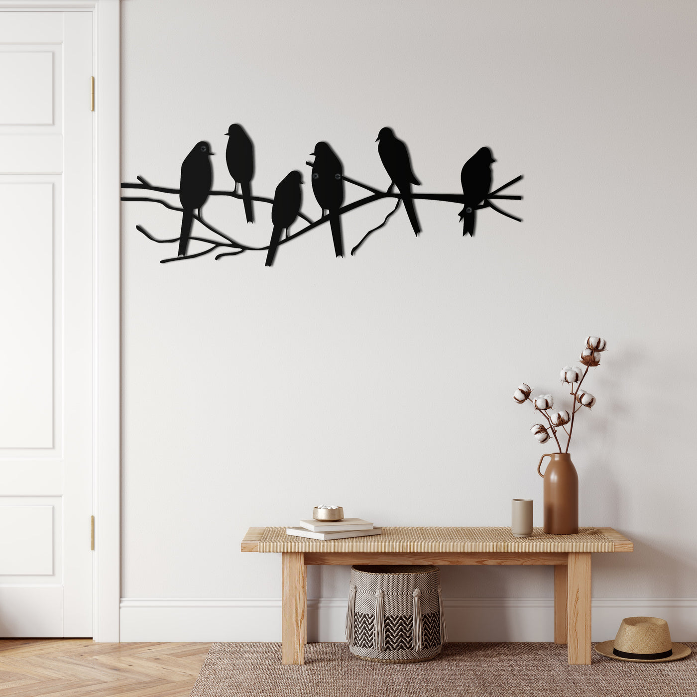 Art Mural en Métal - Oiseaux