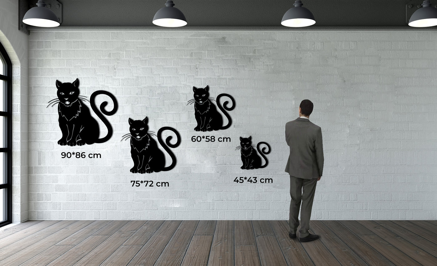 Cat Metal Wall Art