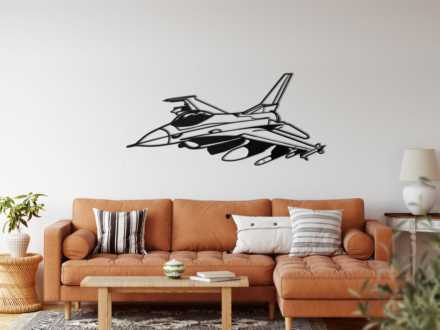 Arte de Pared de Metal Para Aviones de Combate
