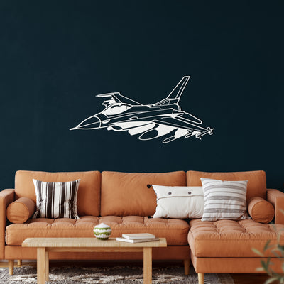 Fighter Jet Metal Wall Art