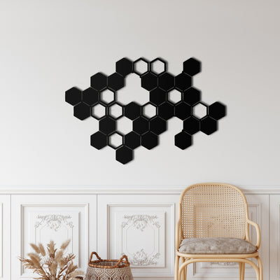 Honeycombs Metal Wall Art