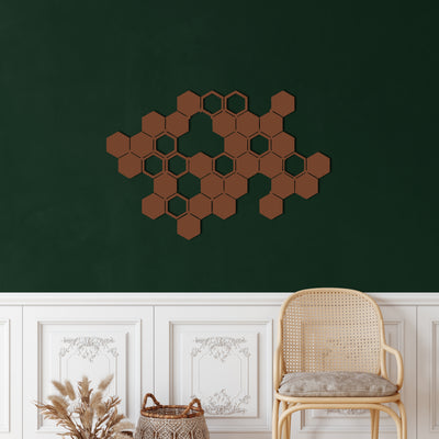 Honeycombs Metal Wall Art