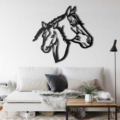 Pferdekopf Metall Wandkunst