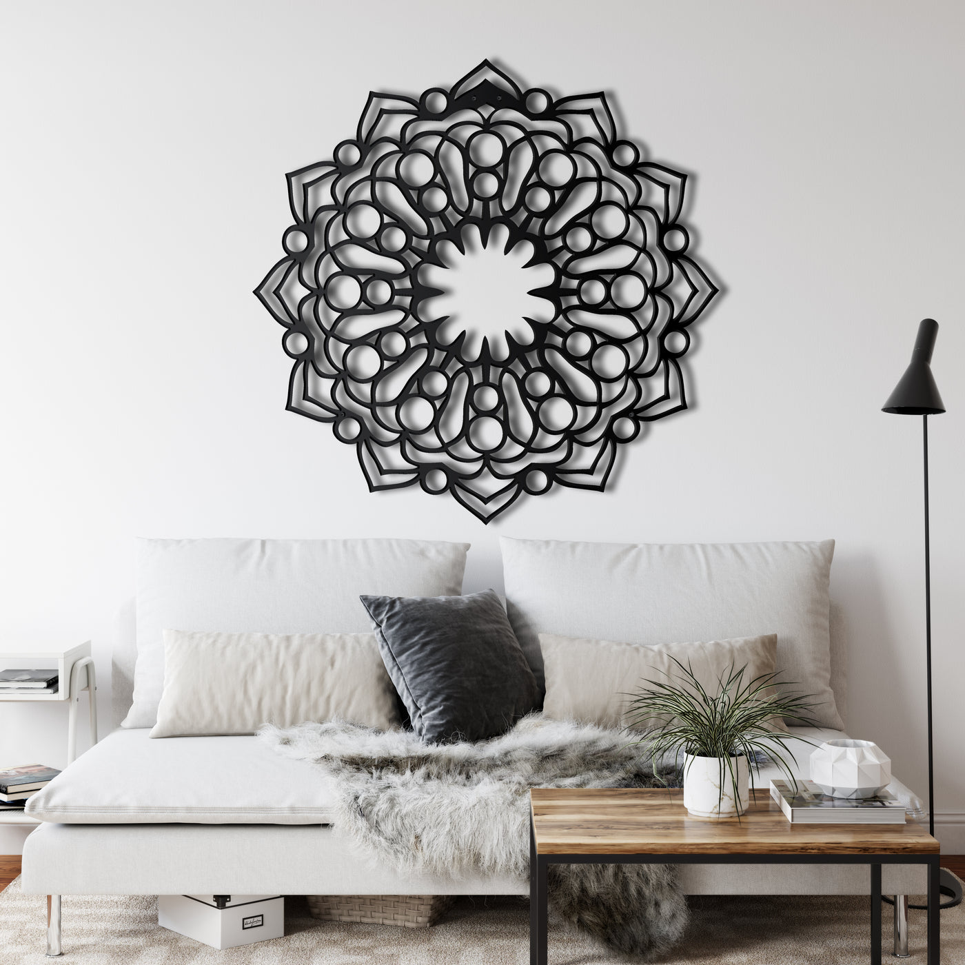 Mandala Metall Wandkunst
