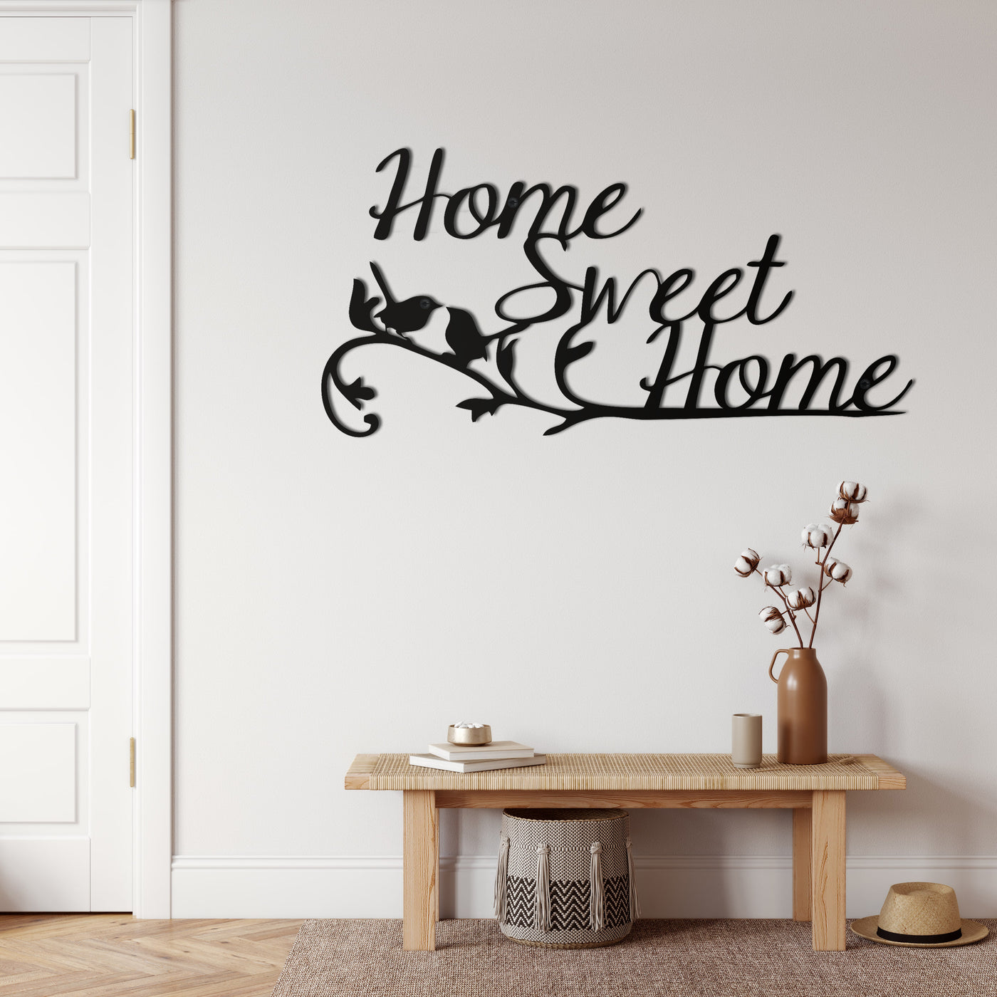 Home Sweet Home Metall Wandkunst