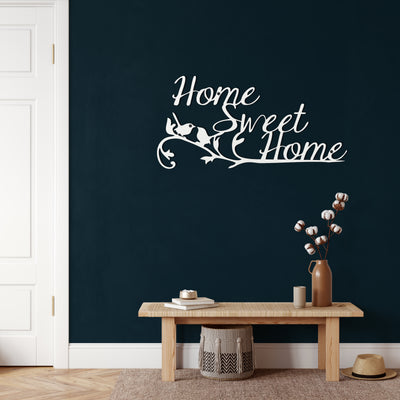 Home Sweet Home Art Mural en Métal