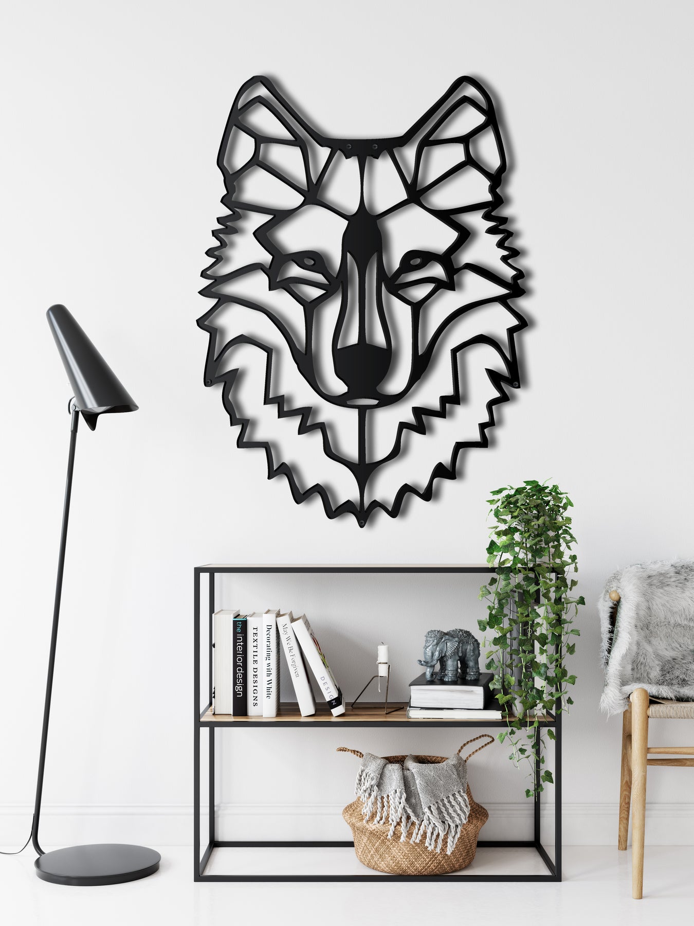 Wolf Head Metal Wall Art – Dekadron