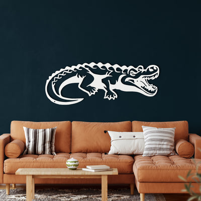 Crocodile Metal Wall Art