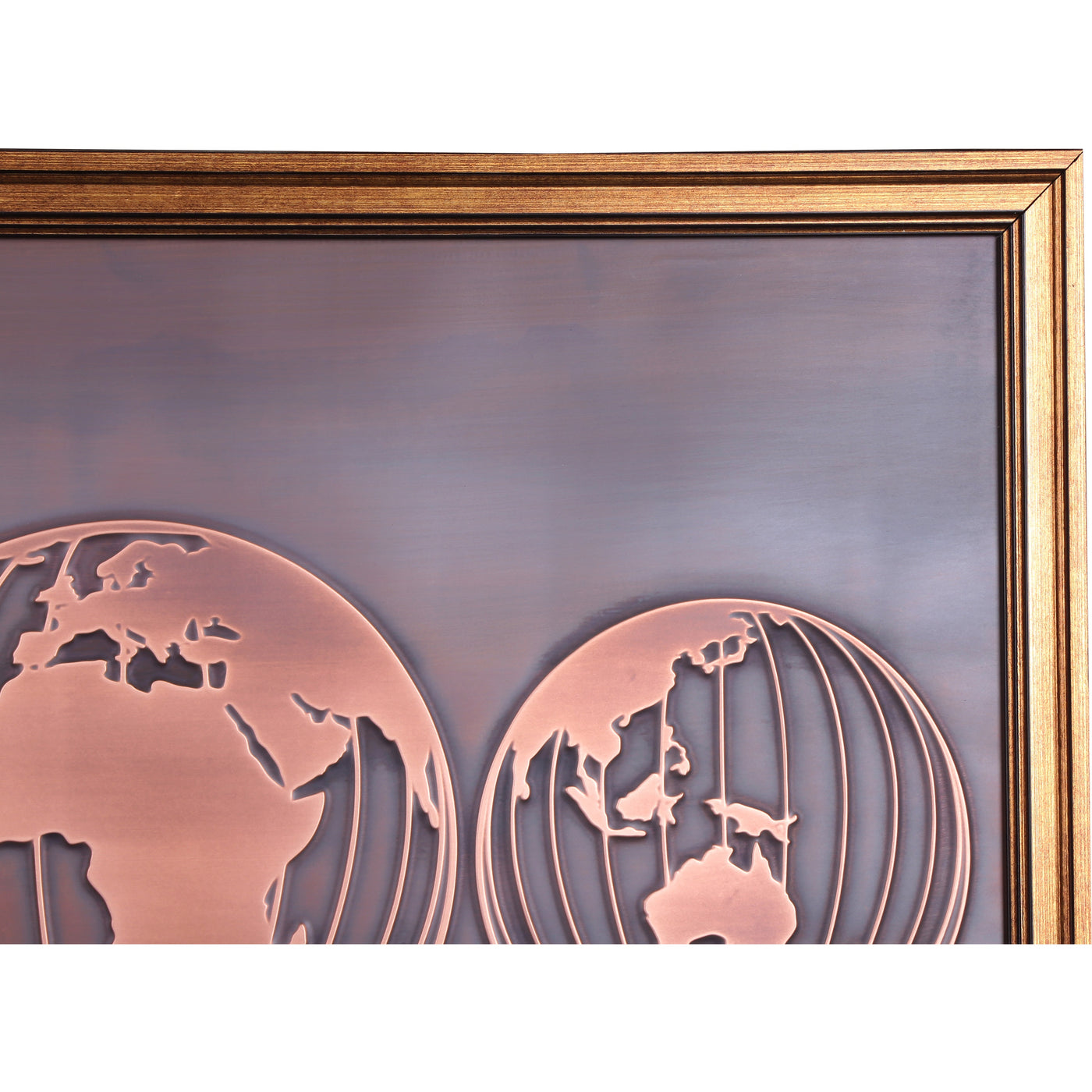 Three Globe Copper Wall Art