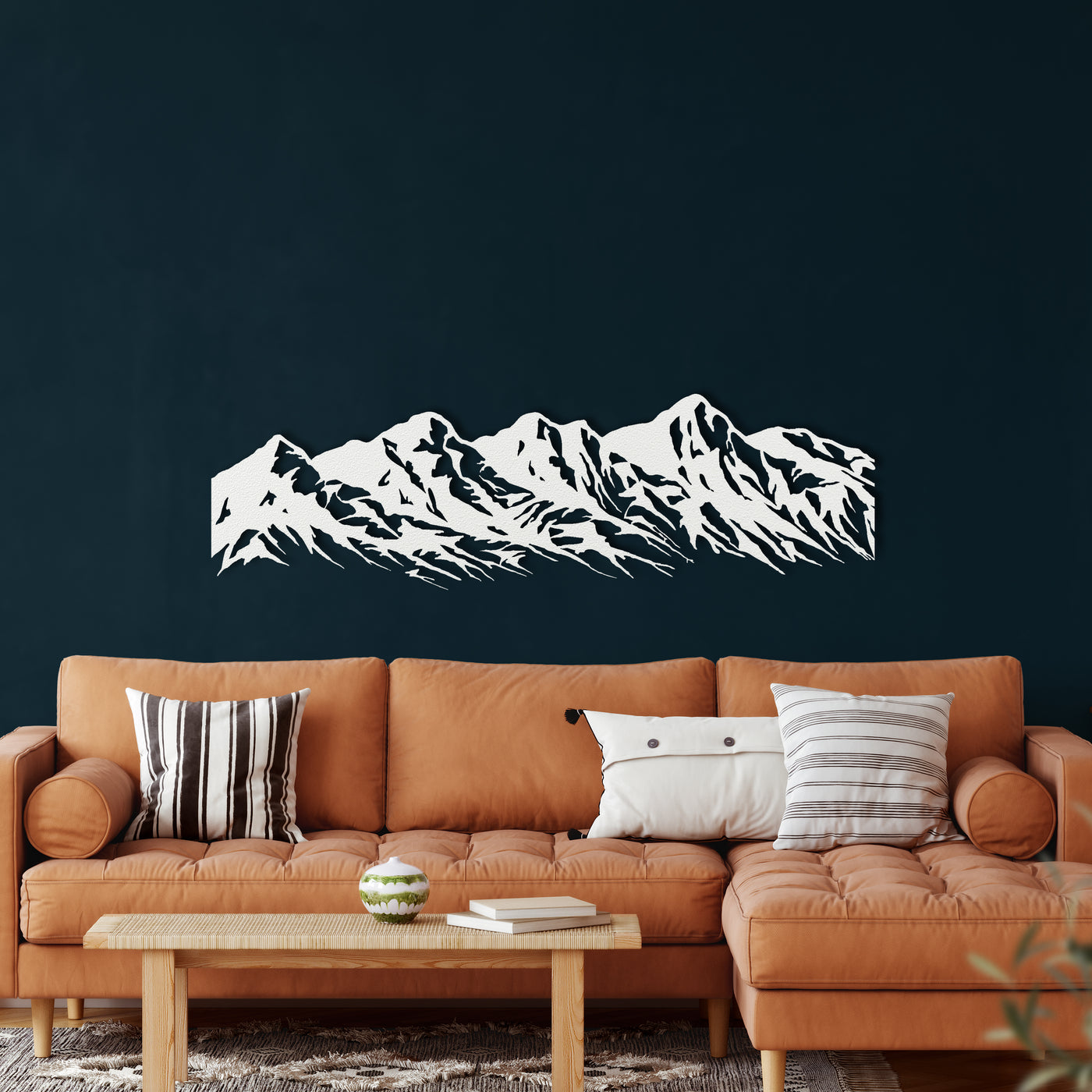 Art Mural en Métal de Montagne 