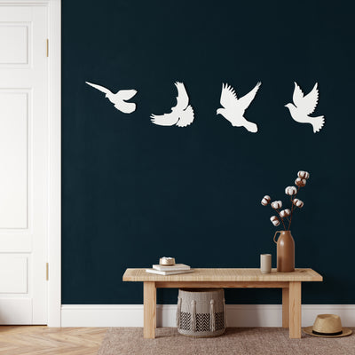 Vögel Metall Wandkunst